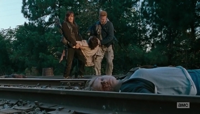 abraham and daryl - twd 6x14